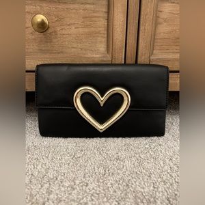 NWT Kate Spade Secret Admirer Resin Heart Clutch